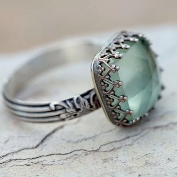 Jewelry - Pale Green Moonstone Costume Ring